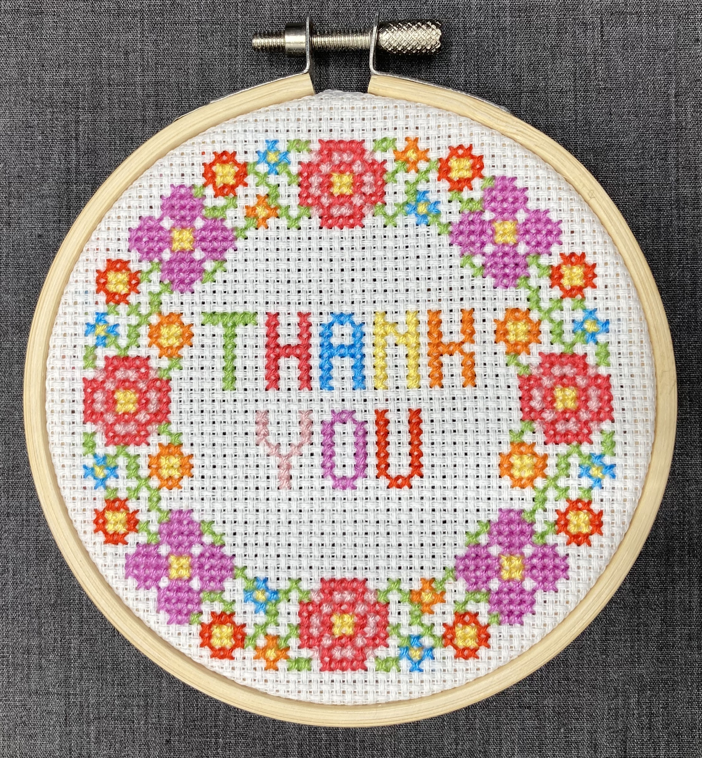 Thank You PDF Cross Stitch Pattern