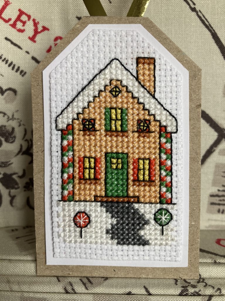 Gingerbread House Gift Tag or Tree Decoration PDF Pattern