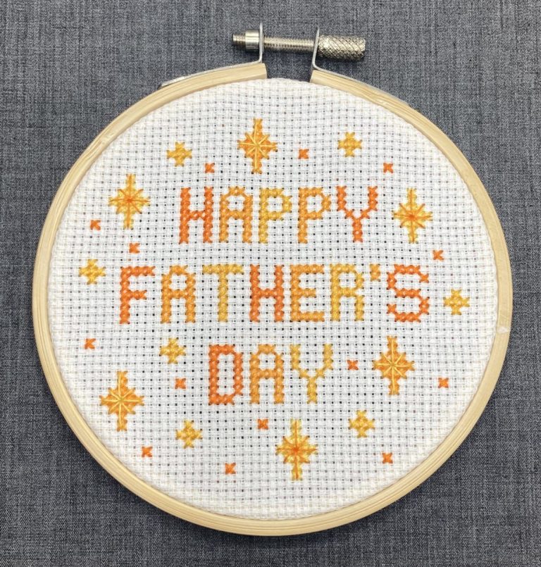 Happy Father’s Day PDF Pattern (Orange)