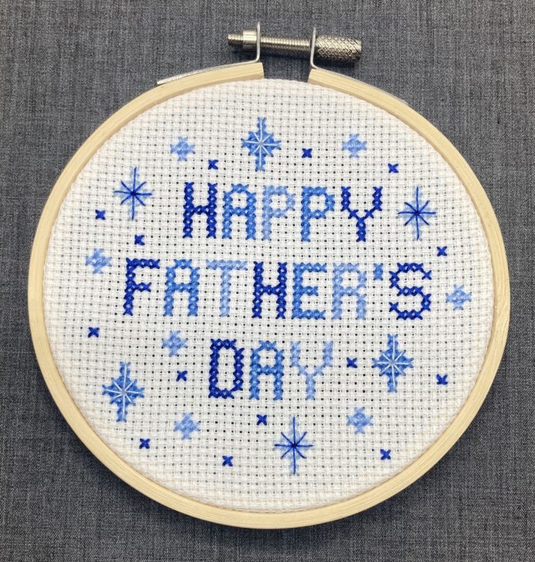 Happy Father’s Day PDF Pattern (Blue)