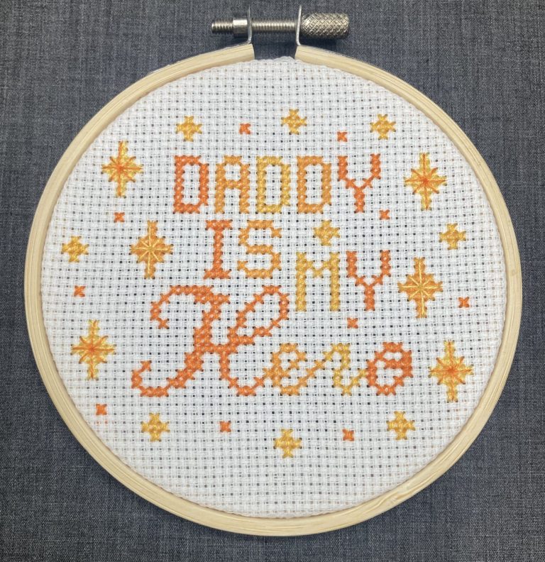 Daddy is my Hero PDF Pattern (Orange)
