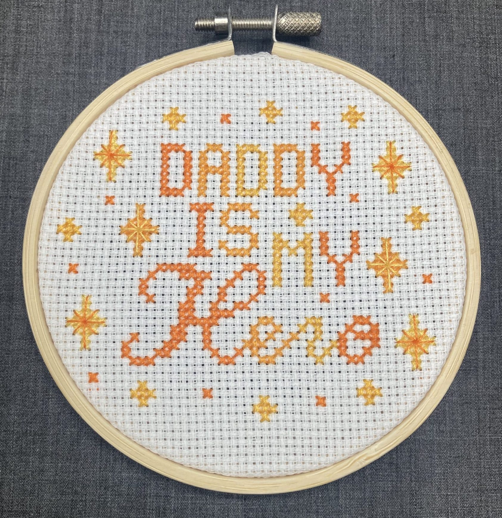 Daddy is my Hero PDF Pattern (Orange)