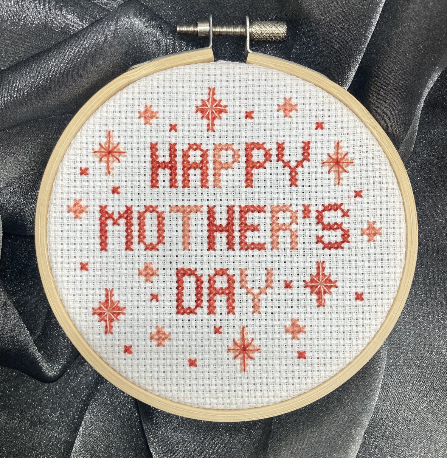 Pattern Mother Day Happy Mother’s Day PDF Pattern (Coral) – Say It In Stitch