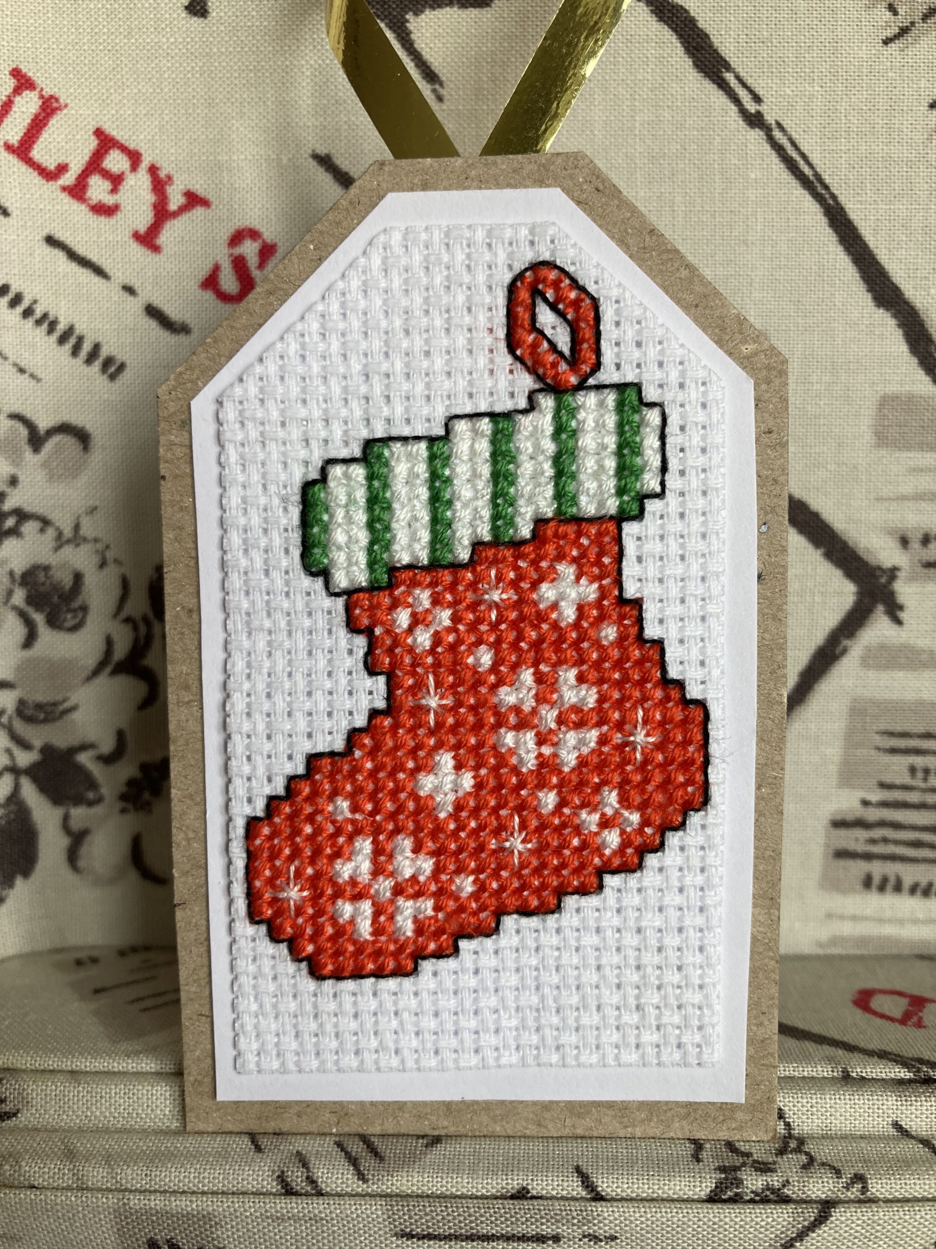 Christmas Stocking Gift Tag or Tree Decoration PDF Pattern